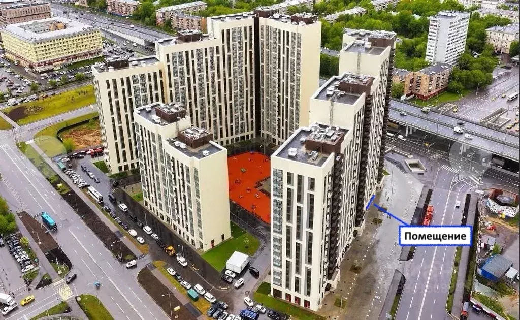 Помещение свободного назначения в Москва ул. Николая Озерова, 2к1 (126 ... - Фото 1