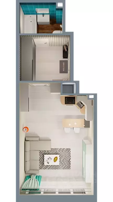 1-к кв. Башкортостан, Уфа ул. Ивана Спатара, 14 (35.48 м) - Фото 1