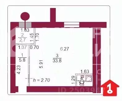 Офис в Омская область, Омск ул. Перелета, 12к1 (91 м) - Фото 1