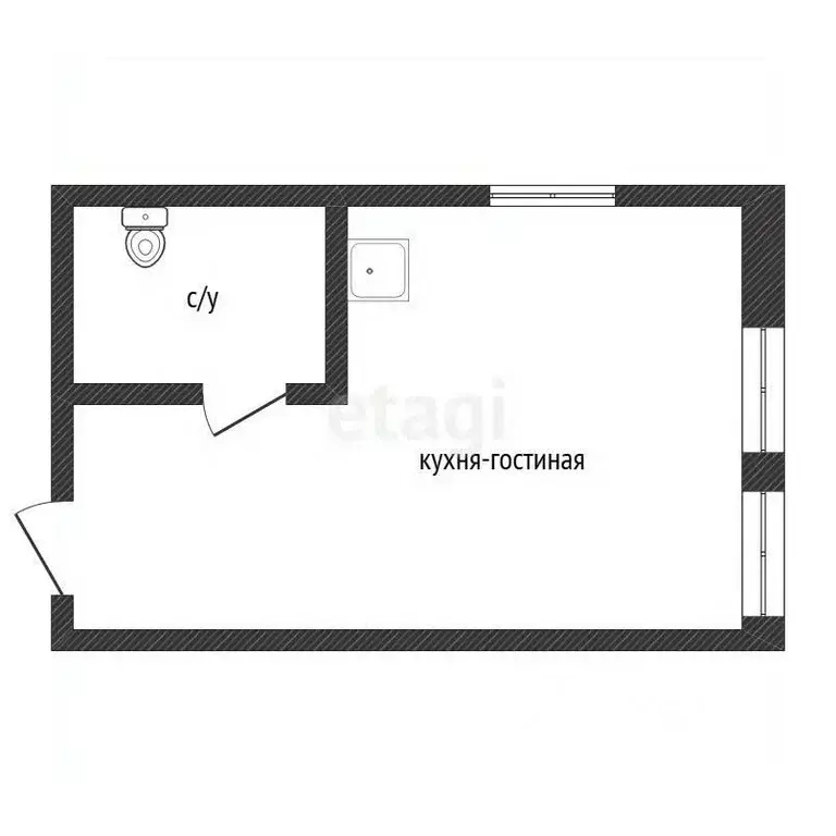 2-к кв. Амурская область, Благовещенск городской округ, пос. Мухинка 7 ... - Фото 2