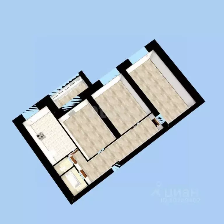 3-к кв. Башкортостан, Уфа Баязита Бикбая ул., 44 (76.7 м) - Фото 1
