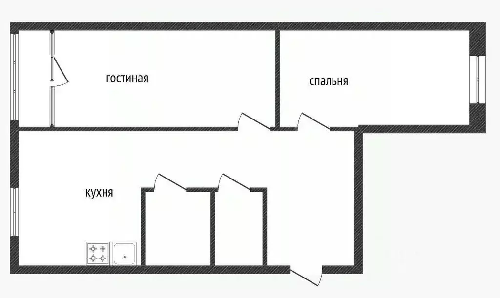 2-к кв. Костромская область, Кострома ул. Сутырина, 14 (51.0 м) - Фото 1