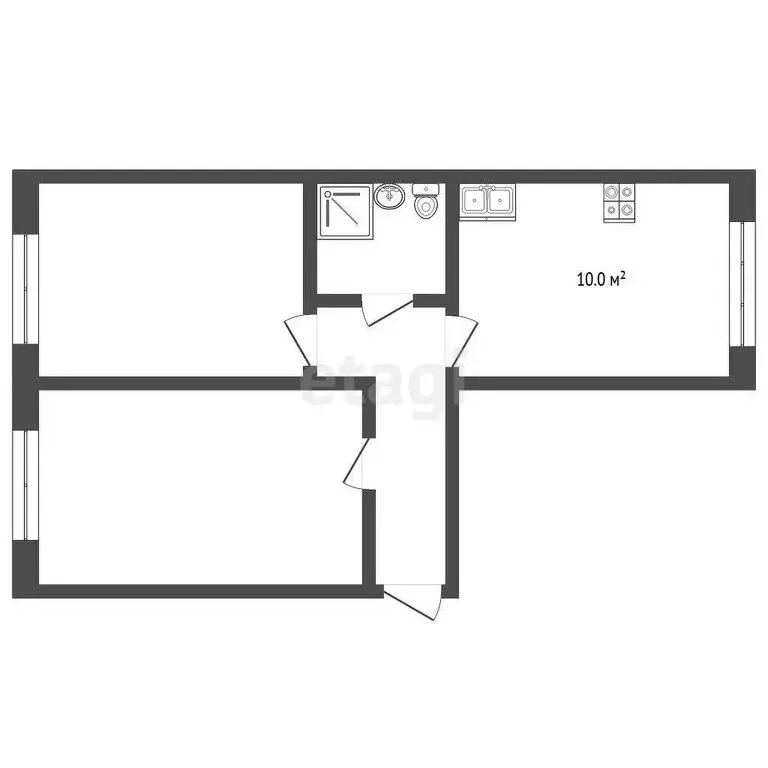 2-комнатная квартира: Нальчик, район Горная, Солнечная улица, 8к5 ... - Фото 1