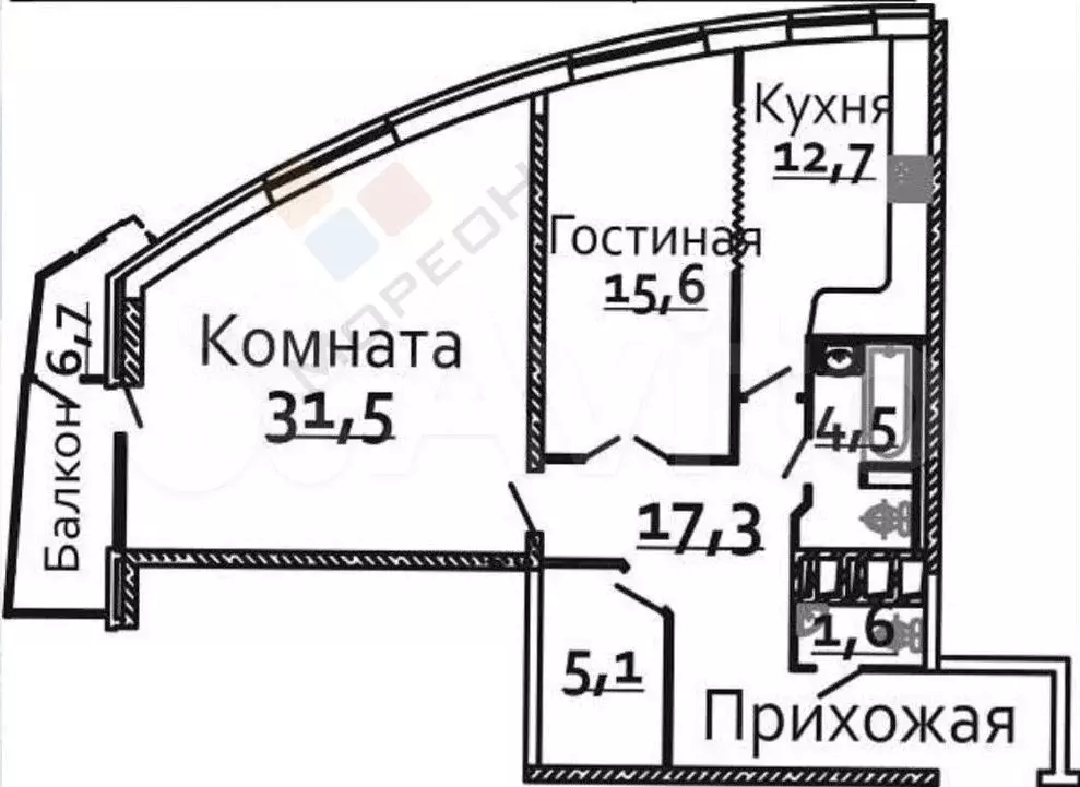 2-к. квартира, 90 м, 12/16 эт. - Фото 0