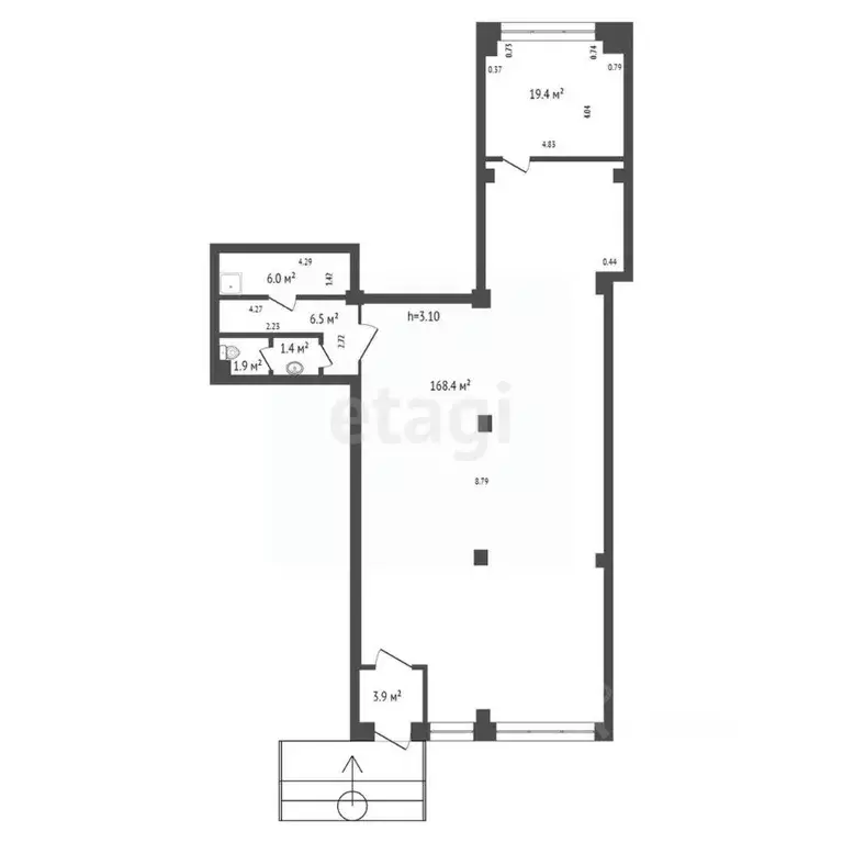 Офис в Красноярский край, Красноярск ул. Авиаторов, 38 (188 м) - Фото 2