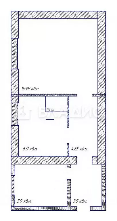 1-к кв. Владимирская область, Селивановский район, Малышевское ... - Фото 2