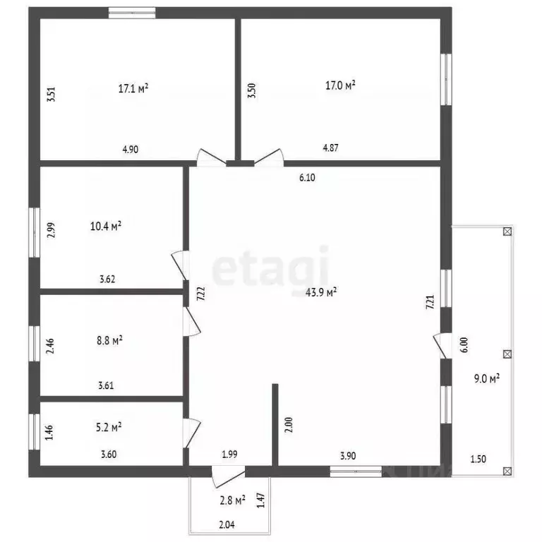 Дом в Костромская область, Костромской район, Чернопенское с/пос, пос. ... - Фото 1