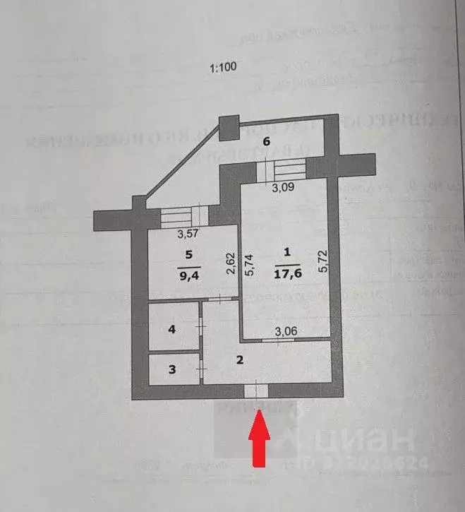 1-к кв. Белгородская область, Белгород ул. Конева, 9 (42.0 м) - Фото 1