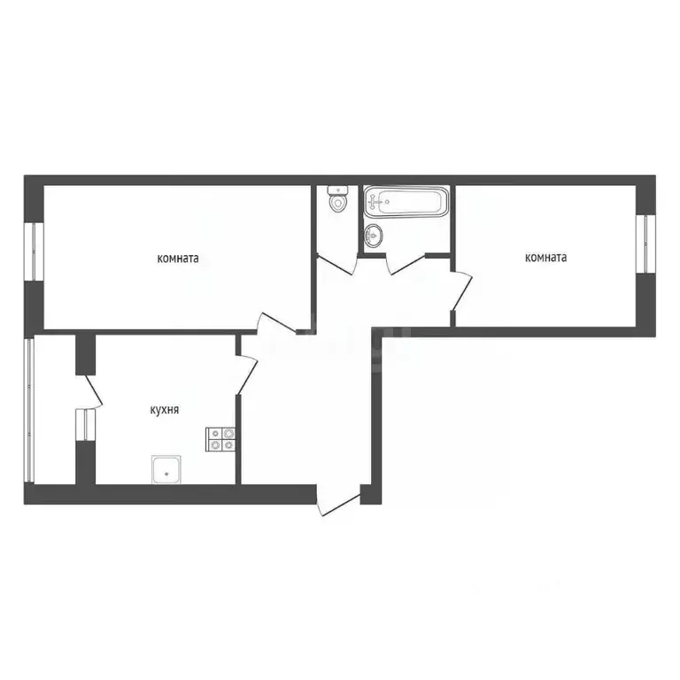 2-к кв. Ленинградская область, Кириши ул. Декабристов Бестужевых, 17 ... - Фото 2