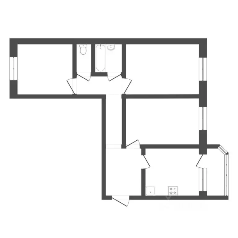 3-к кв. Тюменская область, Тюмень Кремлевская ул., 85к1 (89.9 м) - Фото 2