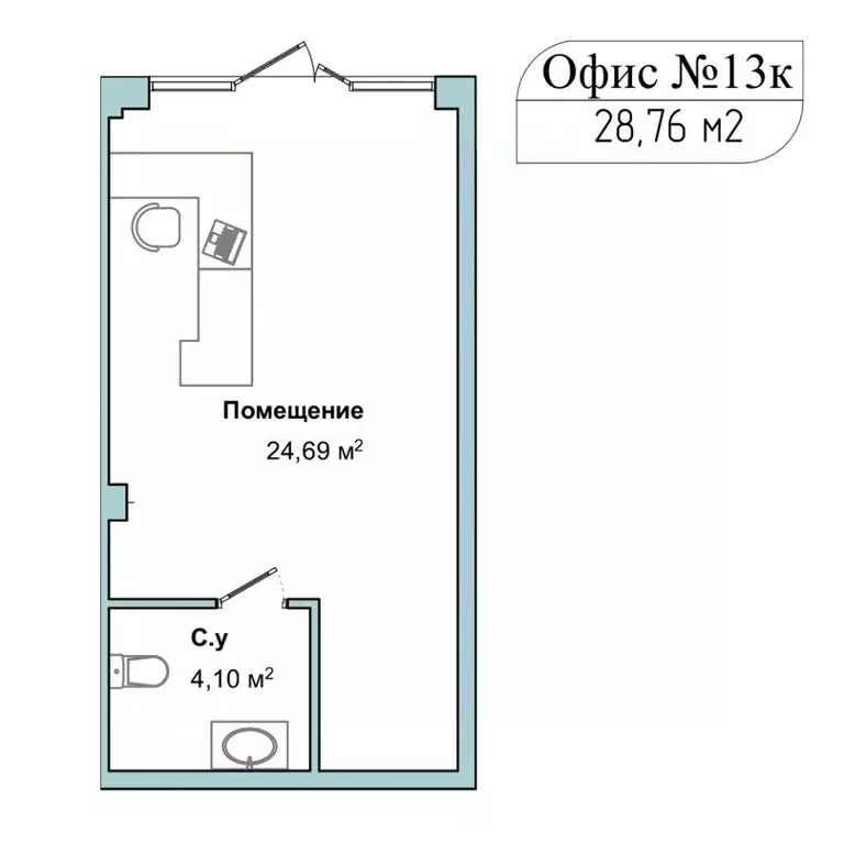 Помещение свободного назначения в Севастополь ул. Летчиков, 10к4 (29 ... - Фото 1