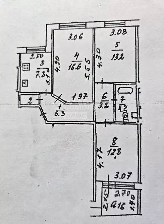 3-к кв. Рязанская область, Рязань Московский р-н, ул. Костычева, 6 ... - Фото 2