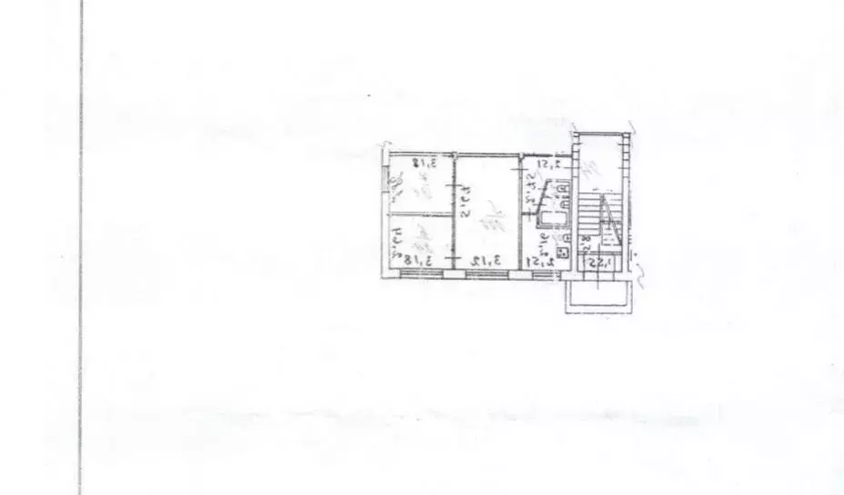 3-к кв. Омская область, Калачинск ул. 15-го Съезда ВЛКСМ, 2 (48.0 м) - Фото 0