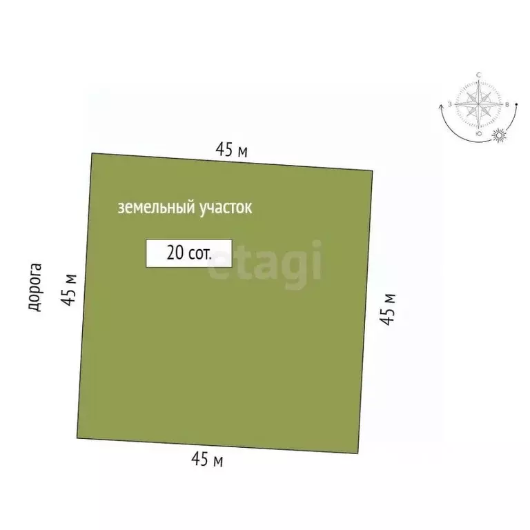 Участок в Вологодская область, пос. Заря ул. Кирпичная (20.0 сот.) - Фото 1