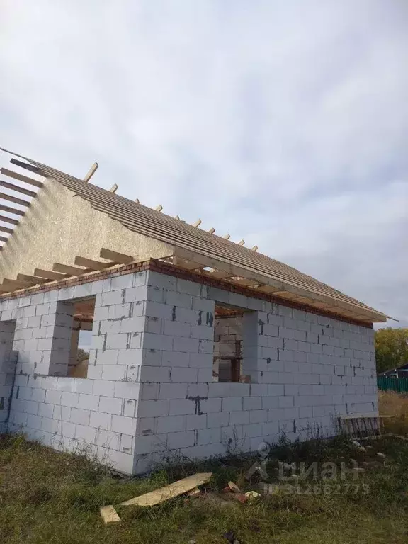 Дом в Омская область, Омский район, с. Ачаир Рябиновая ул. (80 м) - Фото 1