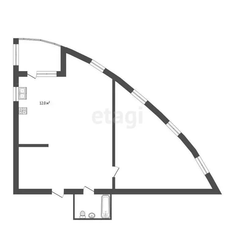 2-комнатная квартира: Пятигорск, улица Бунимовича, 1А (83.2 м) - Фото 1