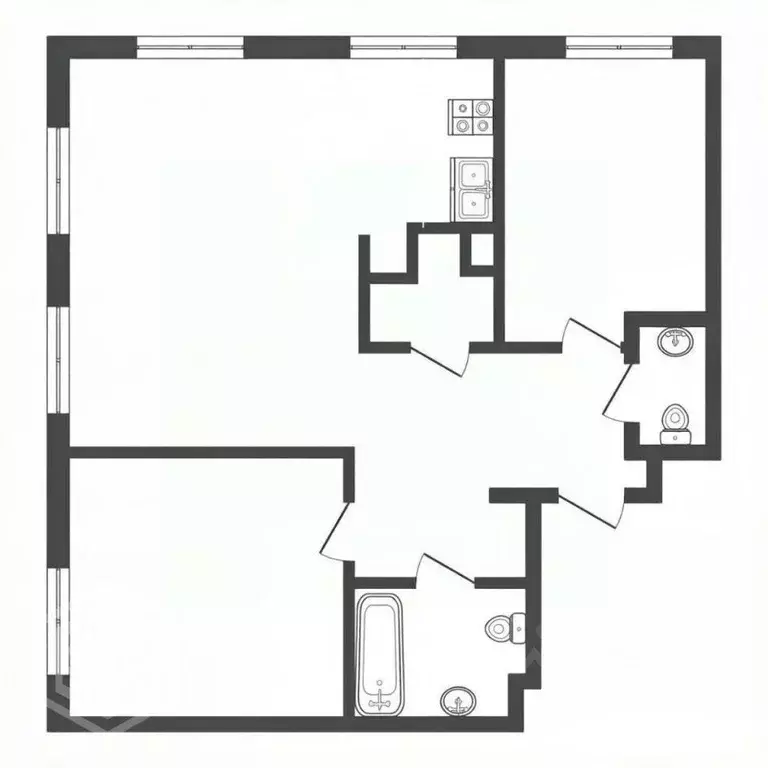 2-к кв. Москва ул. Архитектора Щусева, 4к1 (52.0 м) - Фото 2