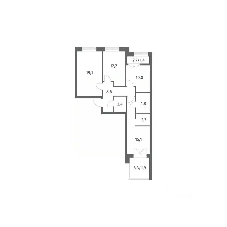 3-к кв. Ленинградская область, Ломоносовский район, Аннинское ... - Фото 0