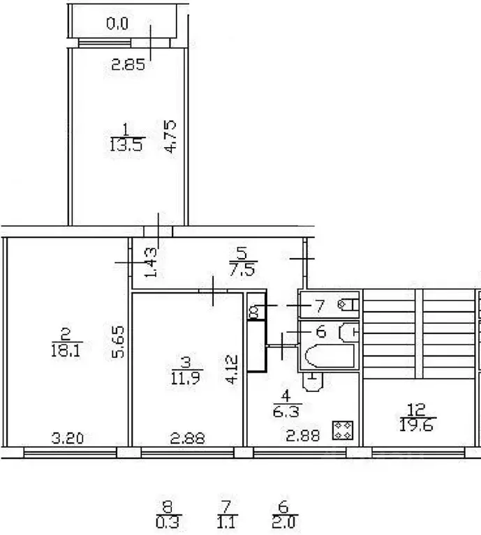 3-к кв. Санкт-Петербург просп. Просвещения, 24/2 (60.7 м) - Фото 2