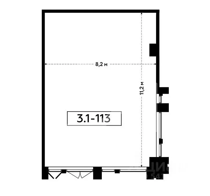 Помещение свободного назначения в Москва БК Прокшино тер., 3 (91 м) - Фото 2