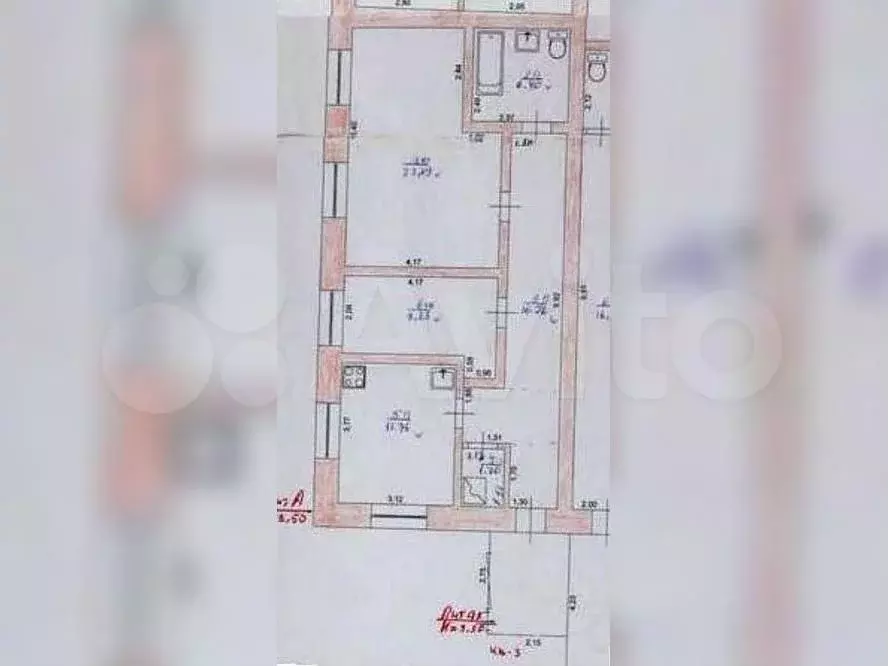 Аукцион: 2-к. квартира, 69,1 м, 1/1 эт. - Фото 0