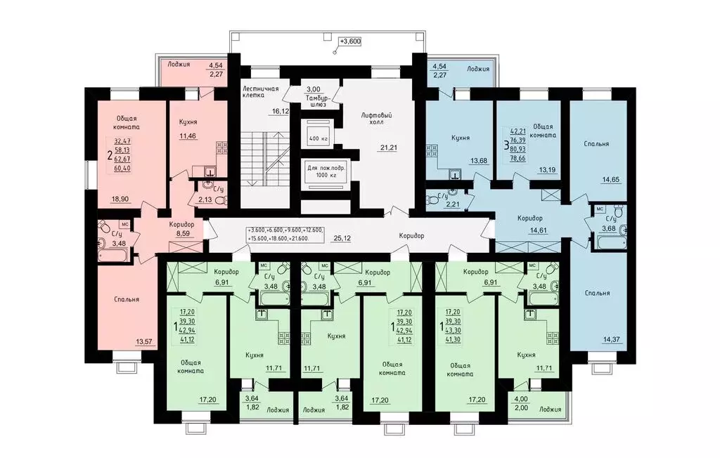 1-комнатная квартира: Уфа, улица Михаила Зайцева, 6 (41.4 м) - Фото 1