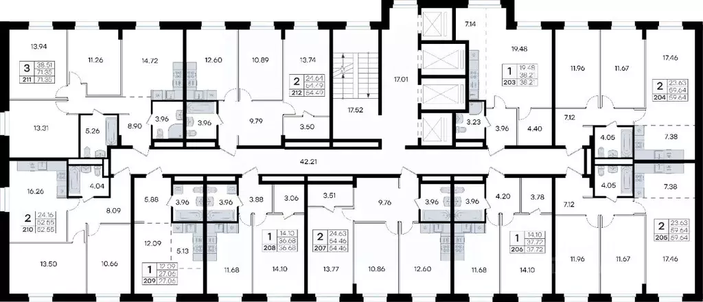 1-к кв. Приморский край, Владивосток ул. Тухачевского, 80 (37.72 м) - Фото 2