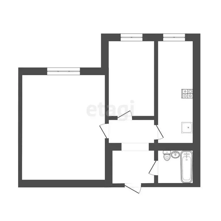 2-комнатная квартира: Тюмень, Старый Тобольский тракт, 2-й километр, ... - Фото 0