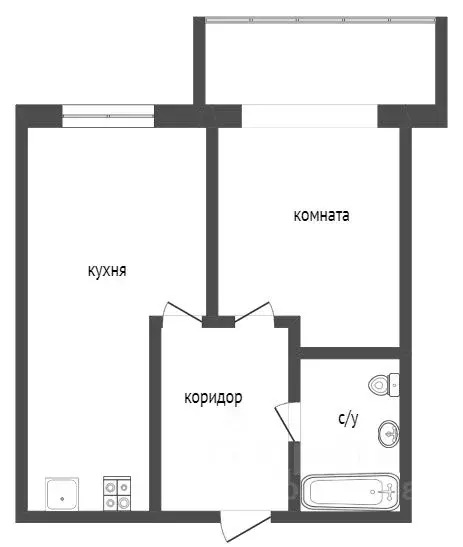 1-к кв. Тюменская область, Тюмень ул. Фармана Салманова, 24 (43.0 м) - Фото 1