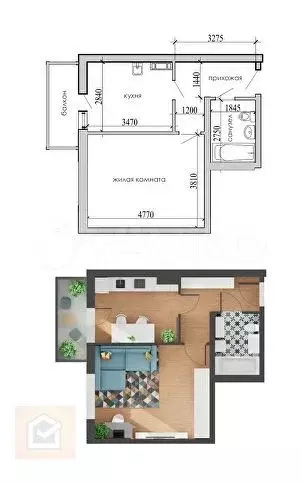1-к. квартира, 40 м, 3/12 эт. - Фото 0
