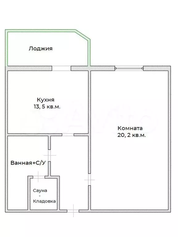 1-к. квартира, 43 м, 8/13 эт. - Фото 0