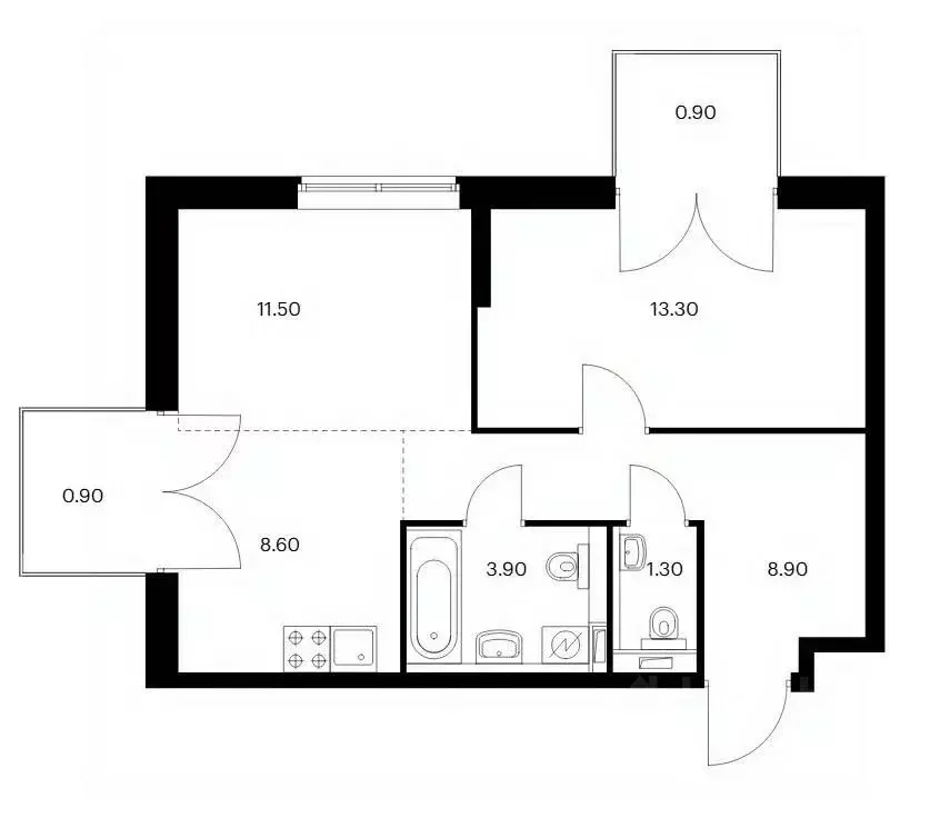 2-к кв. Москва Олонецкая ул., 6 (49.3 м) - Фото 2