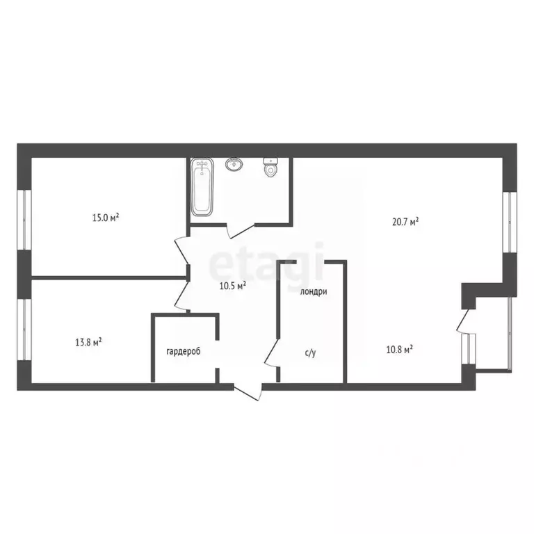 3-к кв. Красноярский край, Красноярск Свердловская ул., 6К (77.0 м) - Фото 2