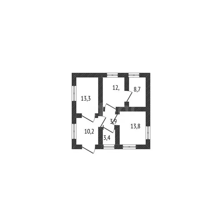 Дом в хутор Грицинин, Отрадная улица (65.5 м) - Фото 1