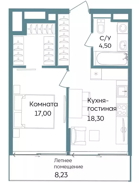 1-к кв. Крым, Саки ул. Морская (48.03 м) - Фото 0