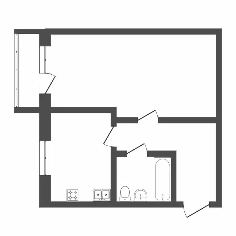1-комнатная квартира: Тюмень, улица Мебельщиков, 3 (35 м) - Фото 0