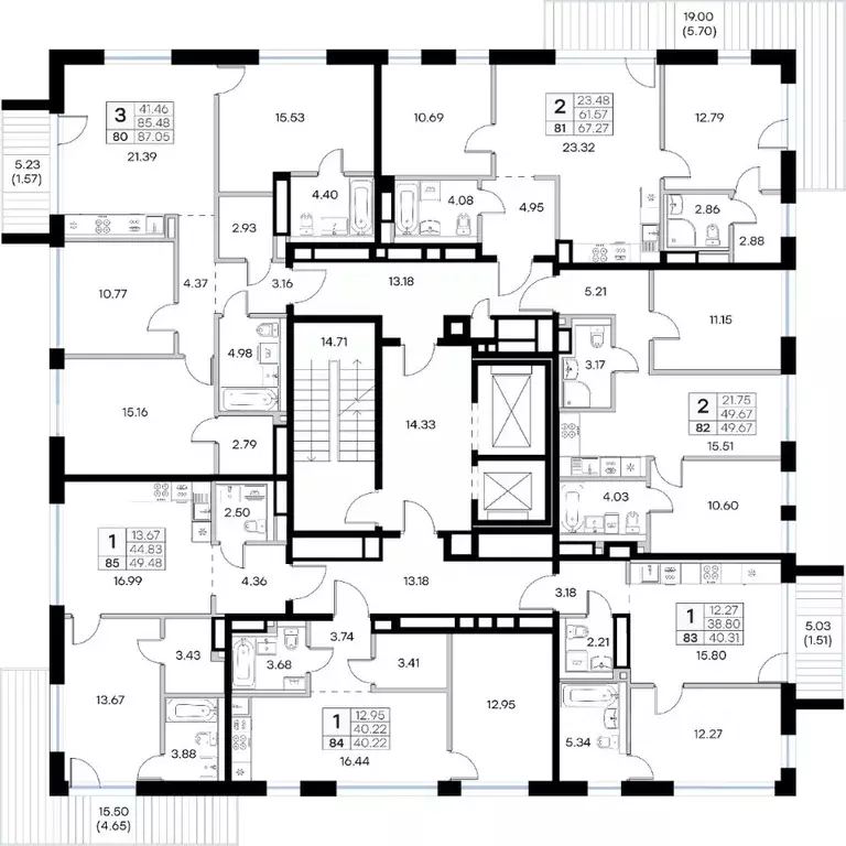 1-к кв. Татарстан, Казань Глоракс Премиум Экосити жилой комплекс ... - Фото 2