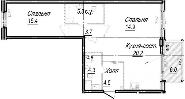 3-к кв. Санкт-Петербург наб. Реки Карповки, 27 (71.8 м) - Фото 0