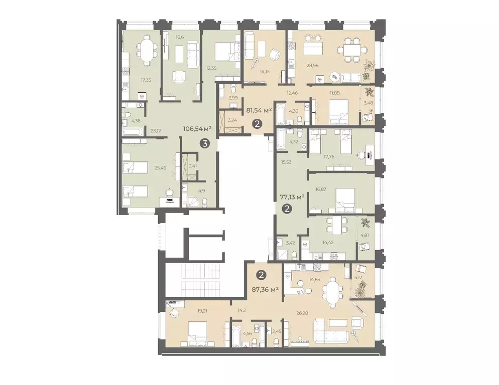 2-к кв. Чувашия, Чебоксары ул. Карла Маркса, 50 зд3 (85.7 м) - Фото 1