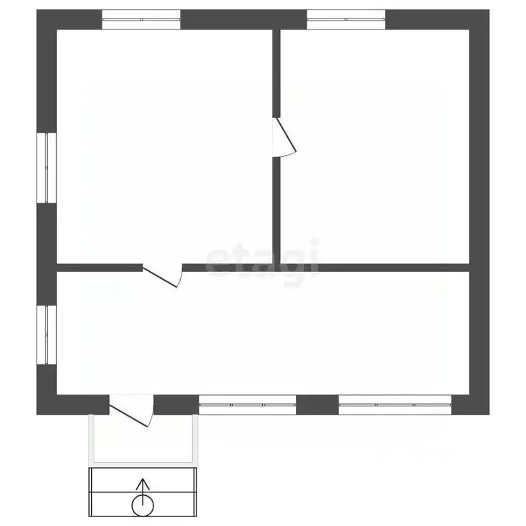 Дом в Тюменская область, Нижнетавдинский район, Лебедушка СПК ул. 7-я ... - Фото 2