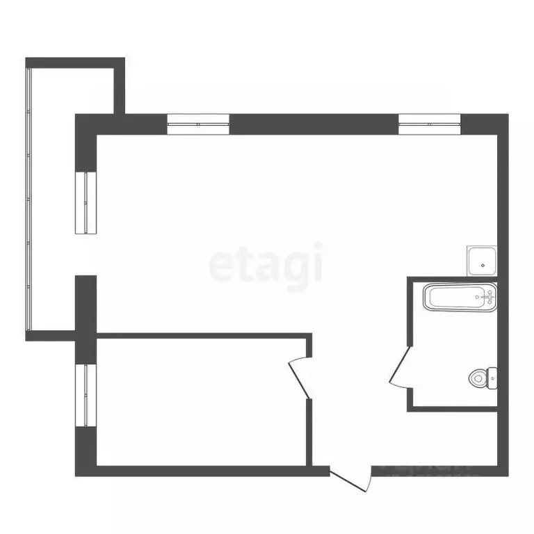 2-к кв. Красноярский край, Красноярск ул. 2-я Краснофлотская, 21 (40.0 ... - Фото 2