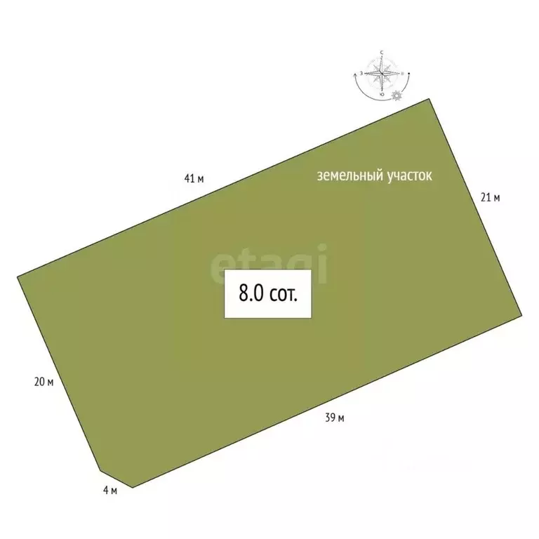 Участок в Новосибирская область, Новосибирский район, Плотниковский ... - Фото 1