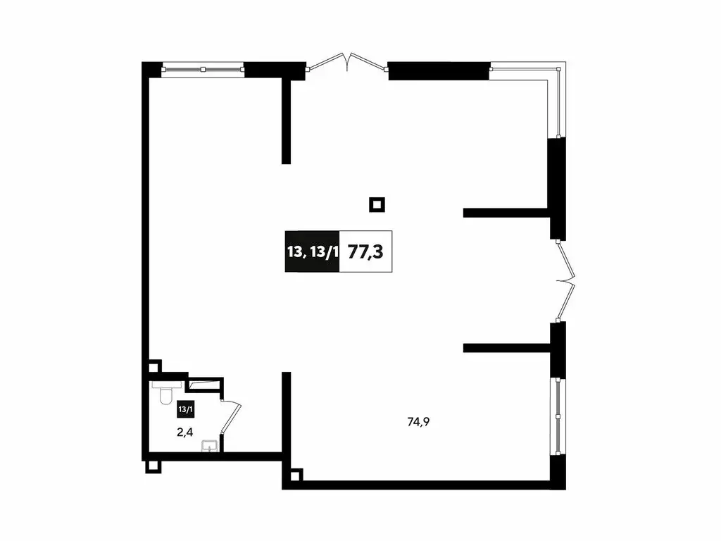 Офис (78.7 м) - Фото 1