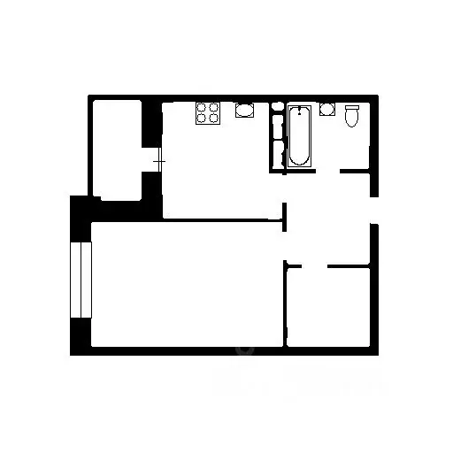 1-к кв. Москва ул. Хачатуряна, 12К3 (40.9 м) - Фото 1