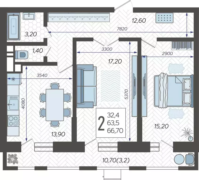 2-к кв. Краснодарский край, Краснодар 9-й километр мкр, ул. ... - Фото 1