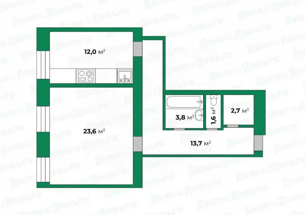 1-к кв. Кировская область, Киров ул. Мира, 35 (57.0 м) - Фото 0