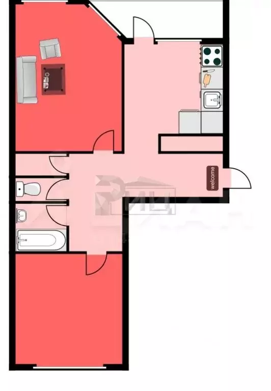 2-к кв. Саха (Якутия), Якутск ул. Ойунского, 11 (58.0 м) - Фото 2