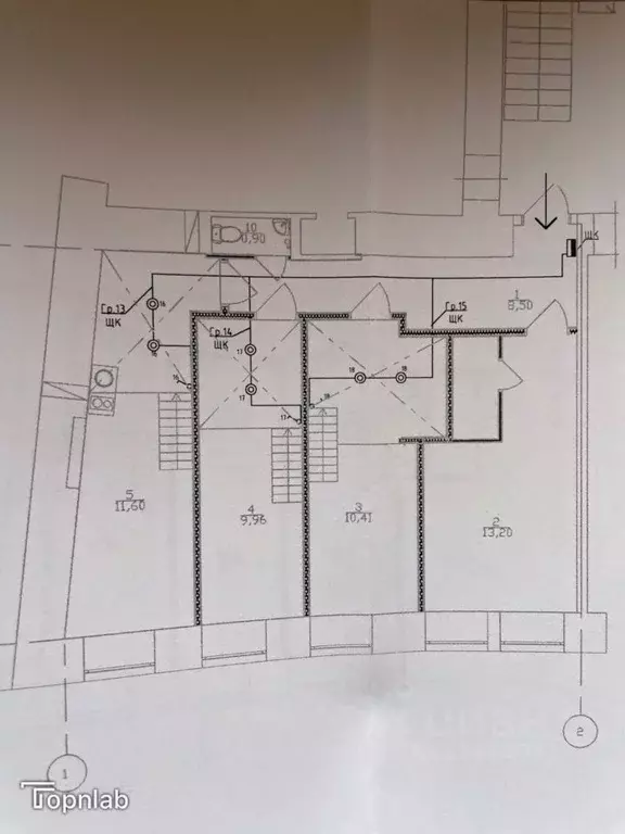 4-к кв. Санкт-Петербург Заячий пер., 4к1 (65.0 м) - Фото 2