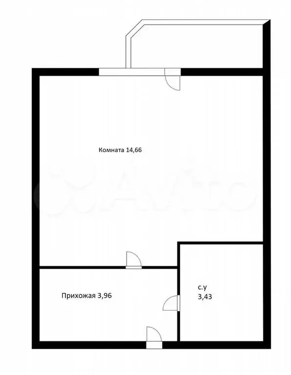 Квартира-студия, 22,3 м, 7/9 эт. - Фото 0