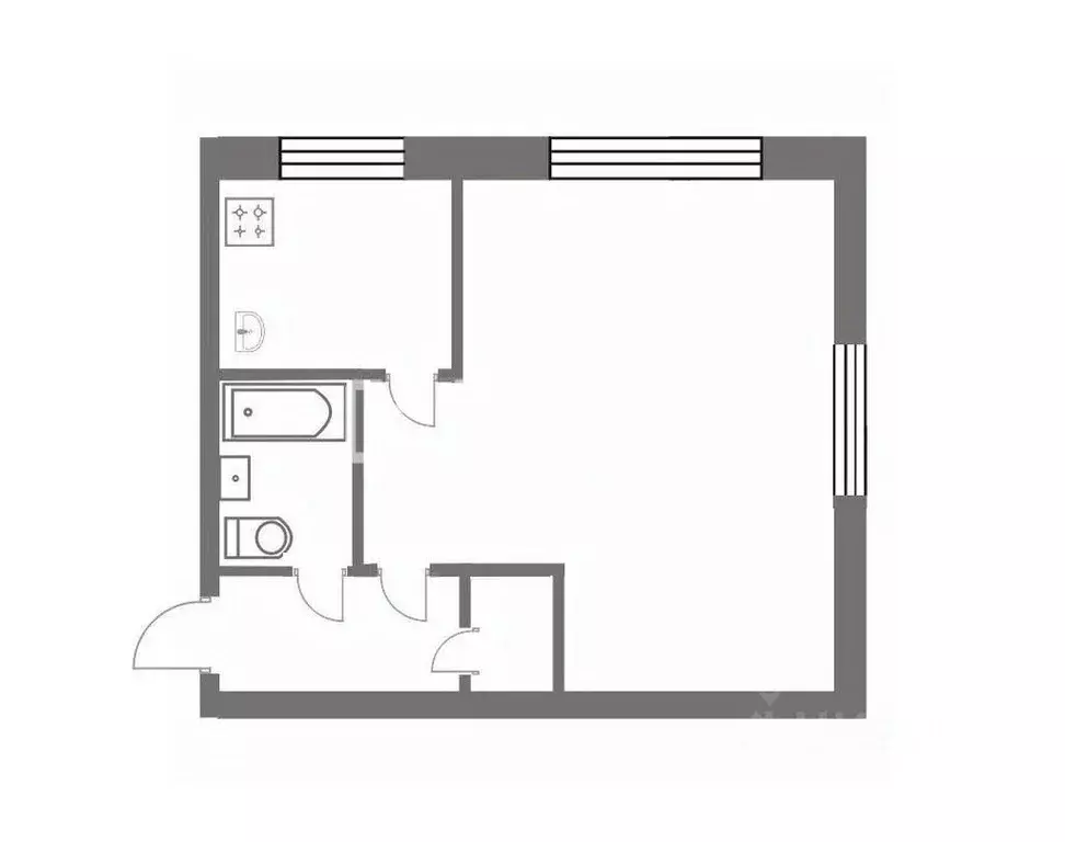 1-к кв. Ивановская область, Иваново Свободная ул., 17 (30.0 м) - Фото 1